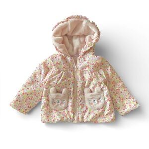 PENELOPE MACK Floral Hooded Jacket Baby Girl’s size 18M